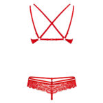 Obsessive Blonde BH og Trusse med Cage-Straps