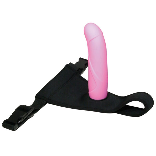 Sweety Smile Switch Pink Silikone Strap-On Dildo & Harness