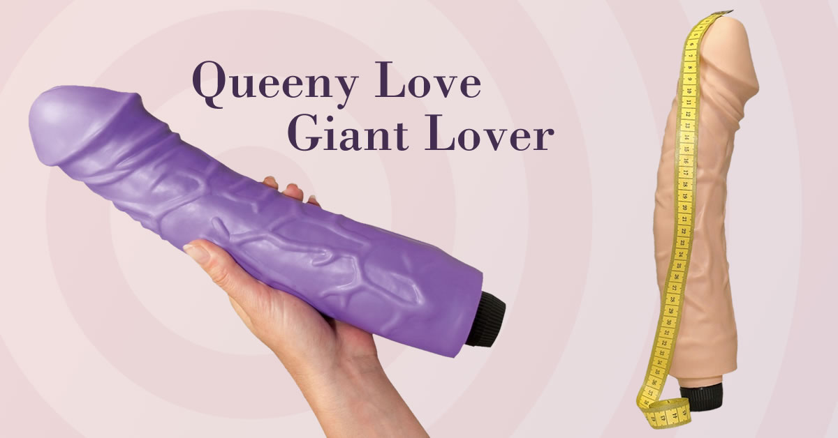 Queeny Giant Lover Vibrator & Naturlig Dildo