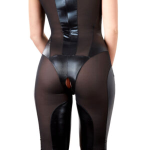 wetlook-jumpsuit-med-gennemsigtig-nylon-og-lynlaas-6
