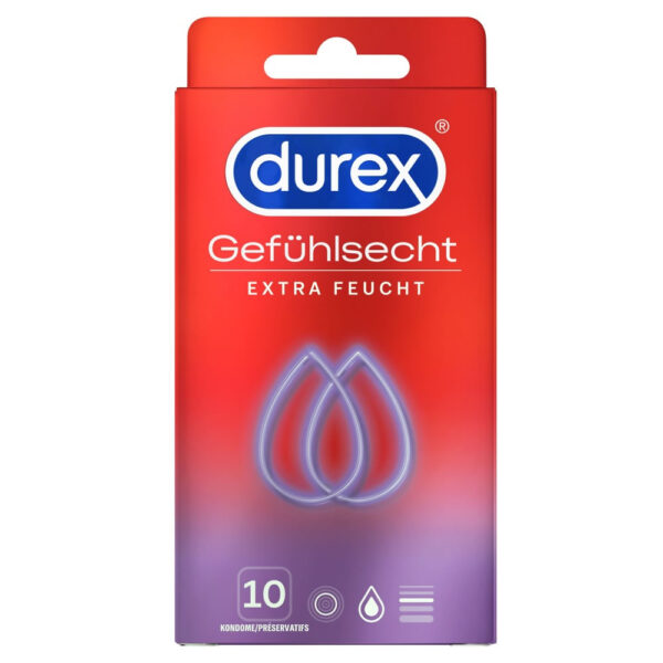 Durex Gefühlsecht Ekstra Tynd Kondom Stor Størrelse