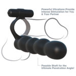 Posable Partner Double Penetrator Penisring og Anal Dildo
