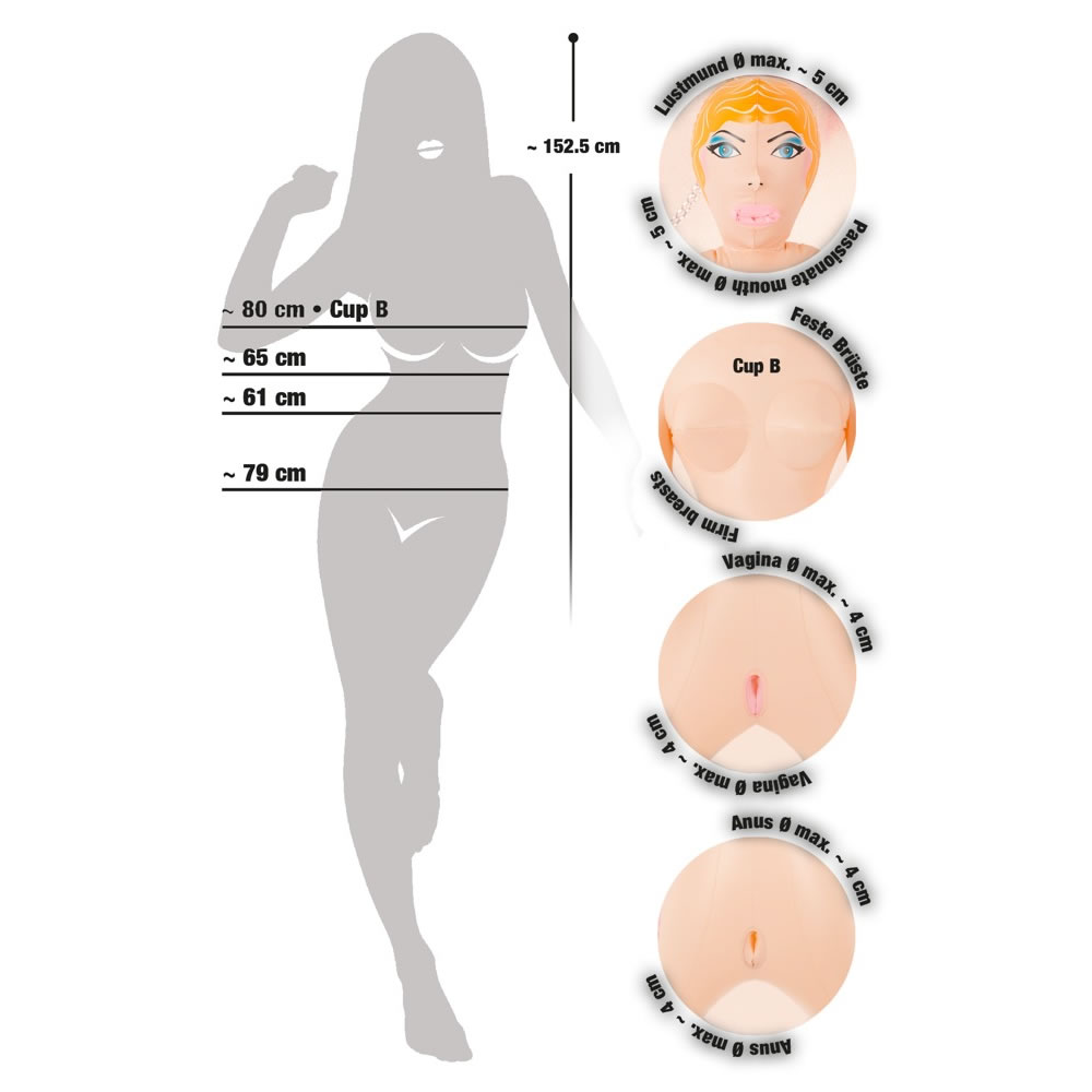 Fire Lolitadukker med rødt hår