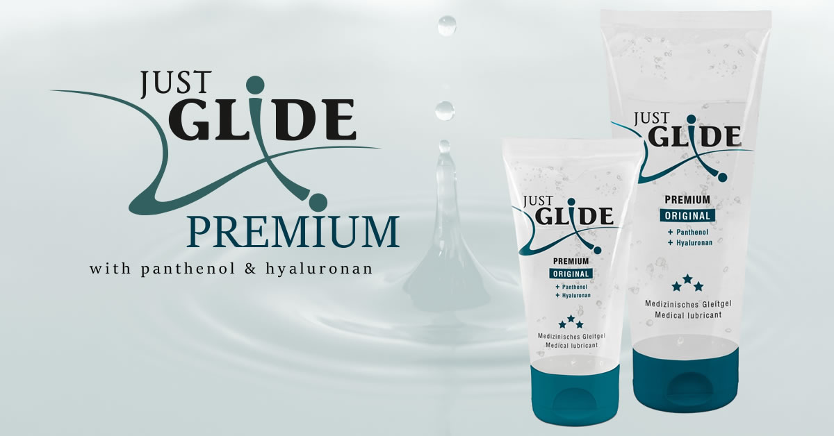 Just Glide Premium Glidecreme med Panthenol og Hyaluronsyre