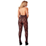 Bundløs Blonde Catsuit med fri bryst