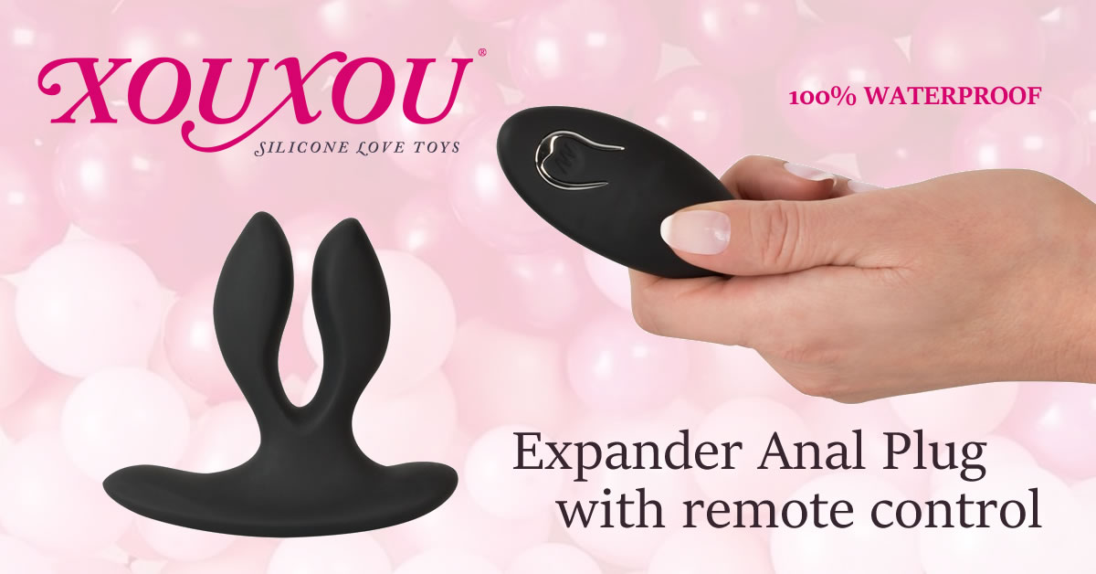 XOUXOU Expander Anal Plug med Vibrator og Trådløs Fjernbetjening