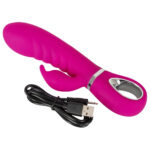XOUXOU Rabbit Vibrator med Silikoneovertræk