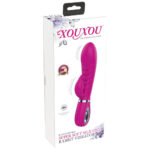 XOUXOU Rabbit Vibrator med Silikoneovertræk