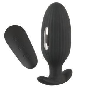 XOUXOU Vibrator Anal Plug med Pirrestrøm og Trådløs Fjernbetjening