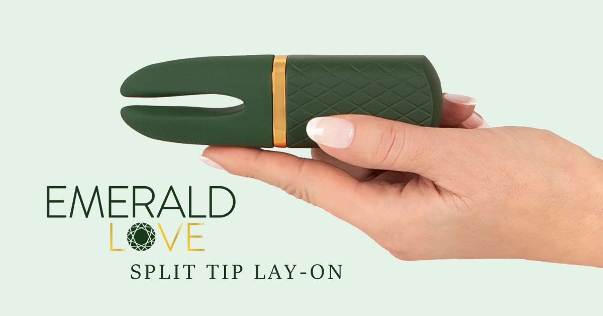 Emerald Love Luxurious Split Tip Lay-On Vibrator