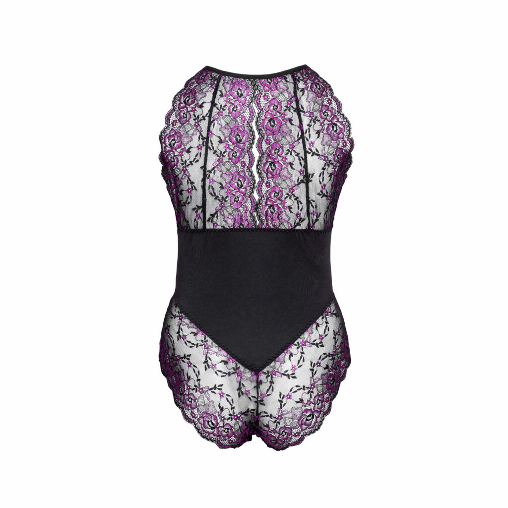 Plus Size Blonde Body i Pink og Sort