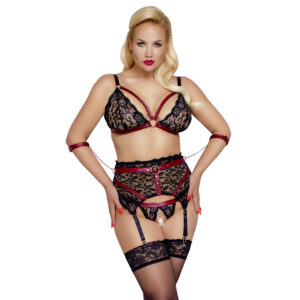 Plus Size Bondage Blonde Lingeri Sæt