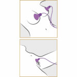Brystvorte og Klitoris Vibrator med Sugekopper