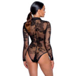 Noir Body med Velour Flock Print