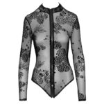 Noir Body med Velour Flock Print