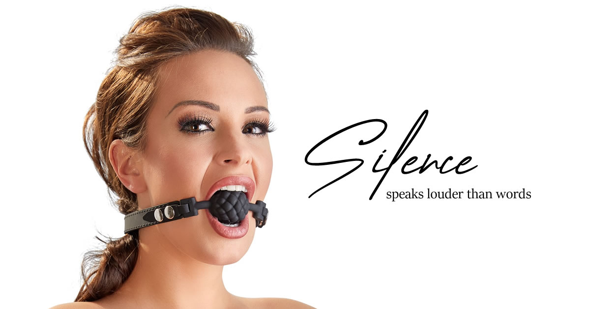 Bad Kitty Silikone Gag Ball med Nopper