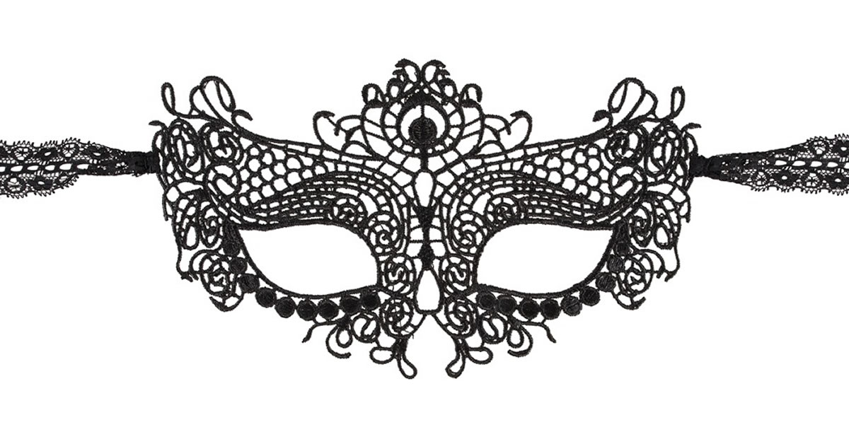 Broderet Blonde Maske