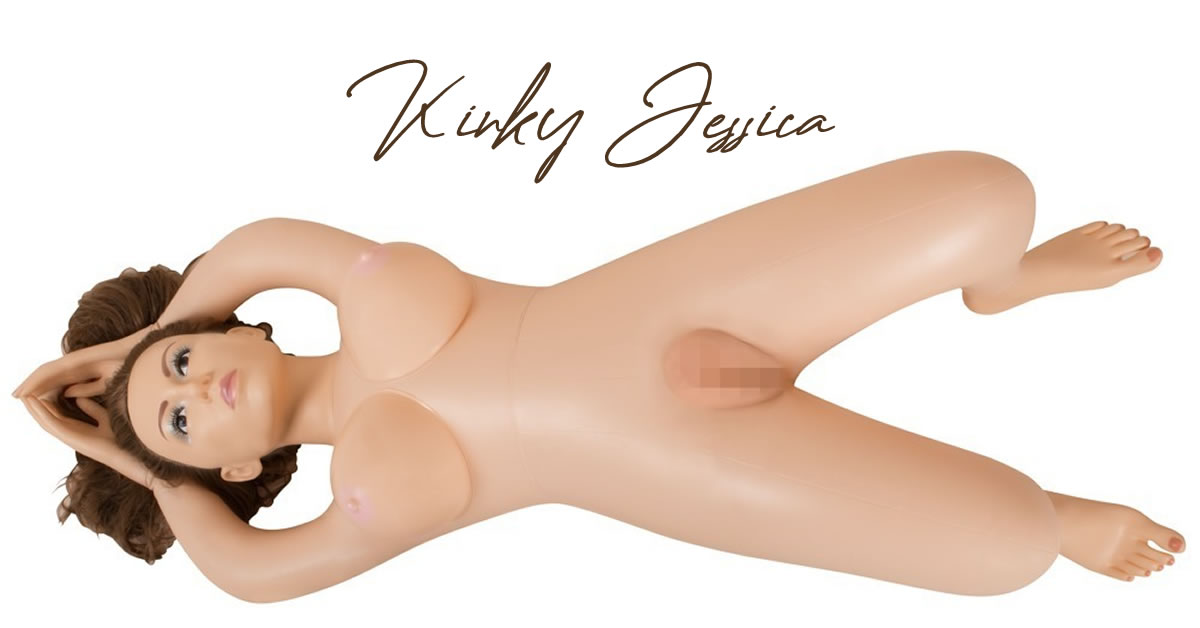 Kinky Jessica Lolitadukke med 3D ansigt