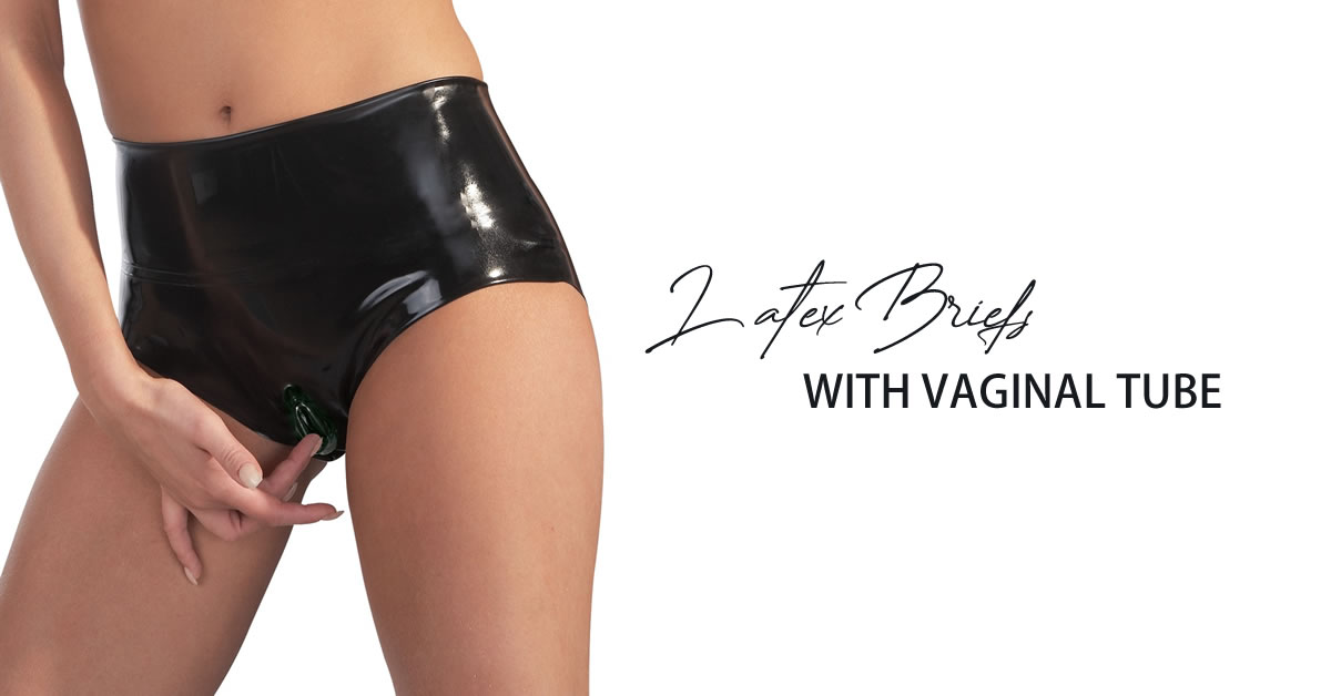Late X latex trusser med vaginal tube
