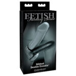 Ribbed Double Trouble Anal Dildo med Penisring