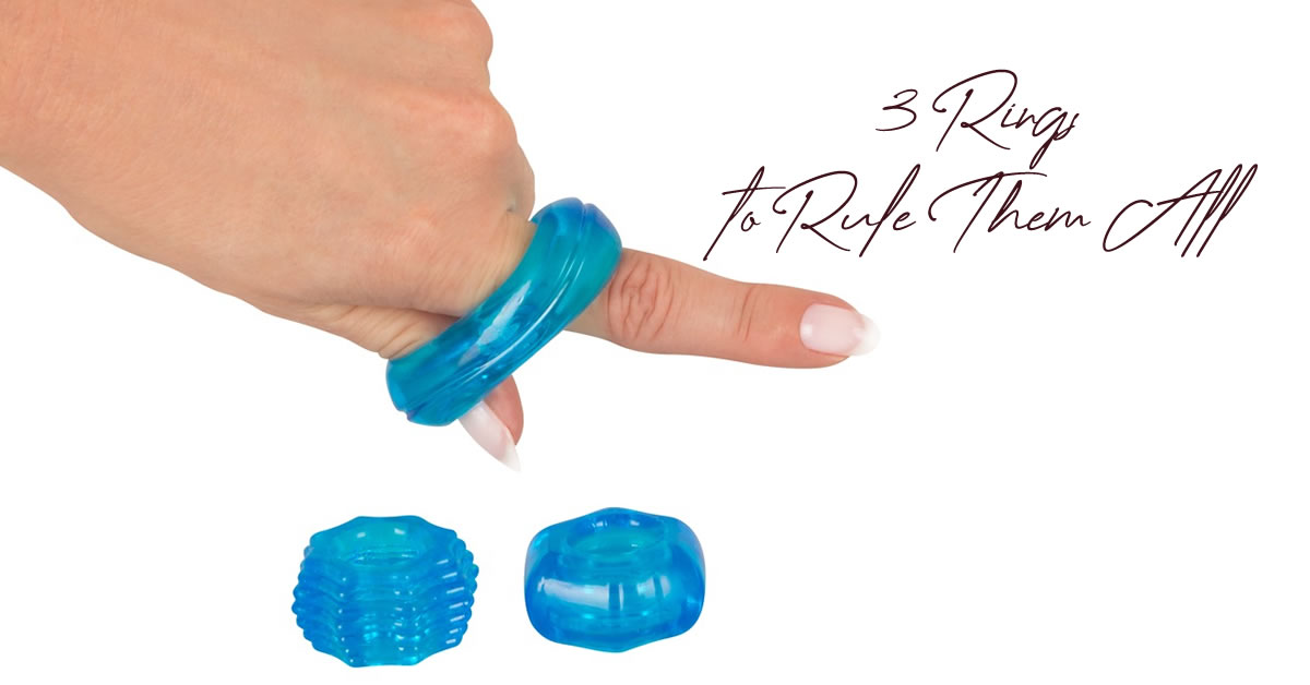 Stretchy Penisring Sæt med 3 Ringe
