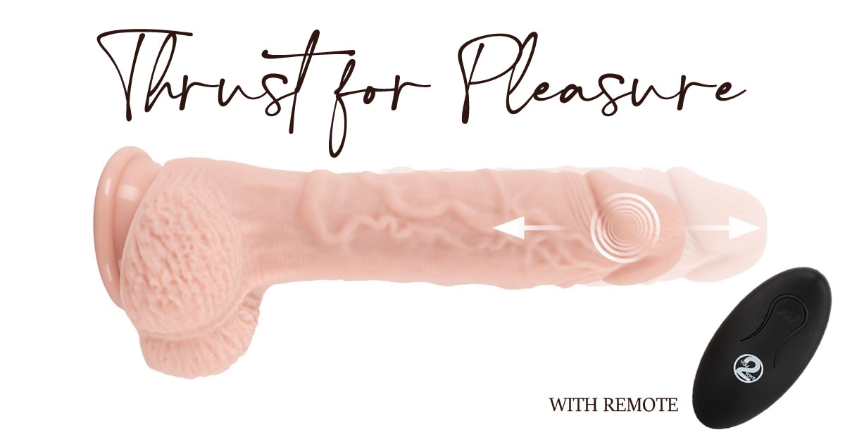 Naturlig Vibrator med Stødefunktion og Trådløs Fjernbetjening