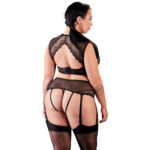 Plus Size Bralette med G-streng og Hofteholder
