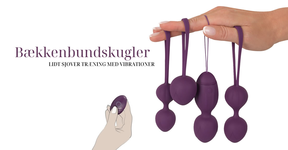 Bækkenbundskugler med Vibrator - Sæt med 4 og Fjernbetjening
