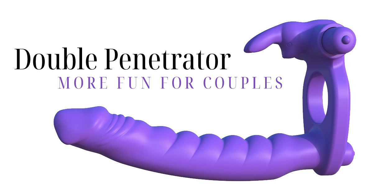 Fantasy C-Ringz Double Penetrator Vibrator Penisring og Anal Dildo