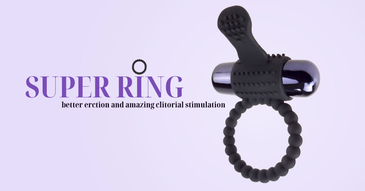 Fantasy C-Ringz Super Penisring med Klitoris Vibrator