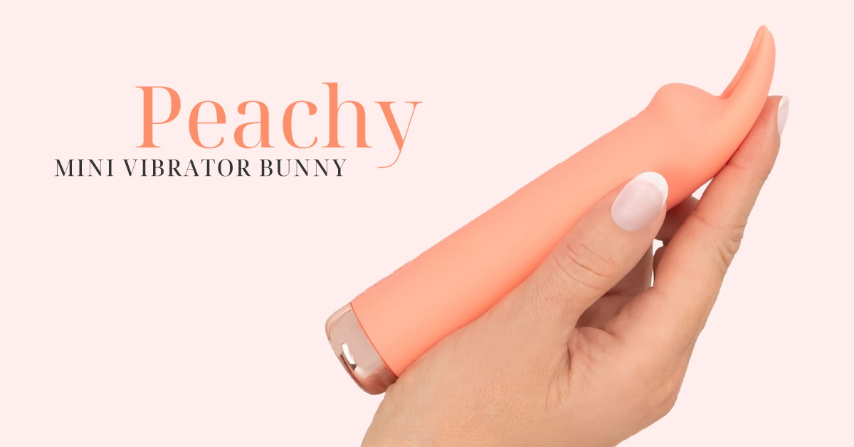 Peachy Mini Vibrator Bunny