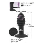 Black Velvets Anal Plug Twist med Vibrator