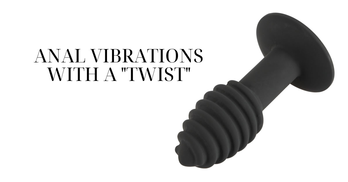 Black Velvets Anal Plug Twist med Vibrator