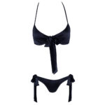BH & Trusser i Sort Satin