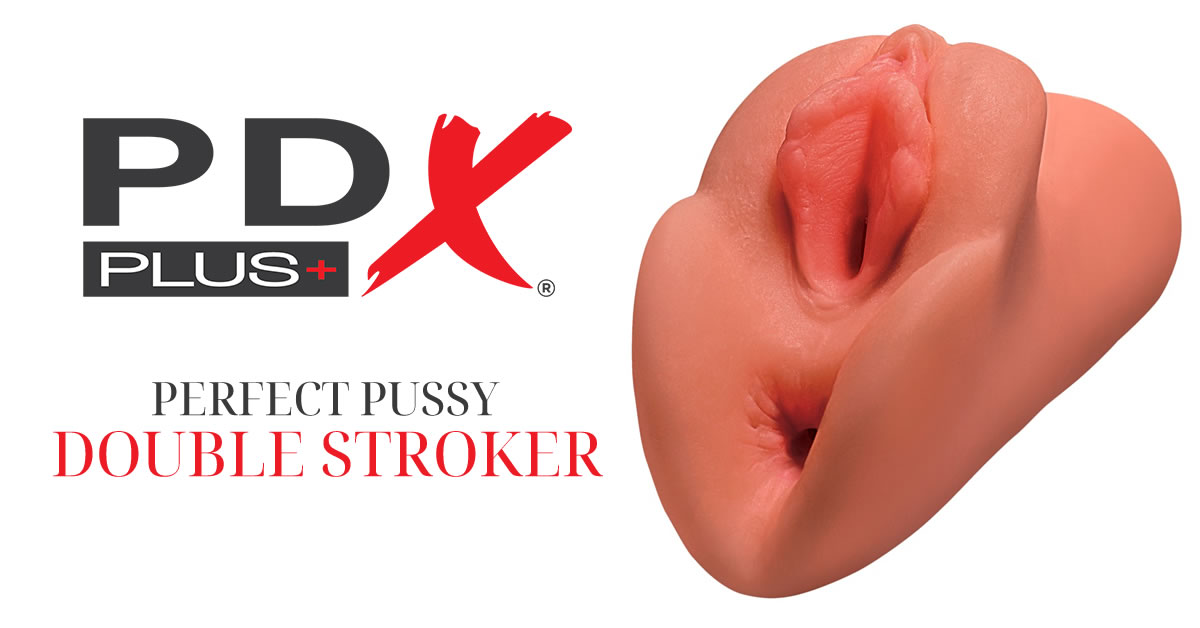 PDX Plus Perfect Pussy Double Stroker Masturbator Vagina og Anus