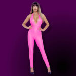 Wetlook Jumpsuit i Pink
