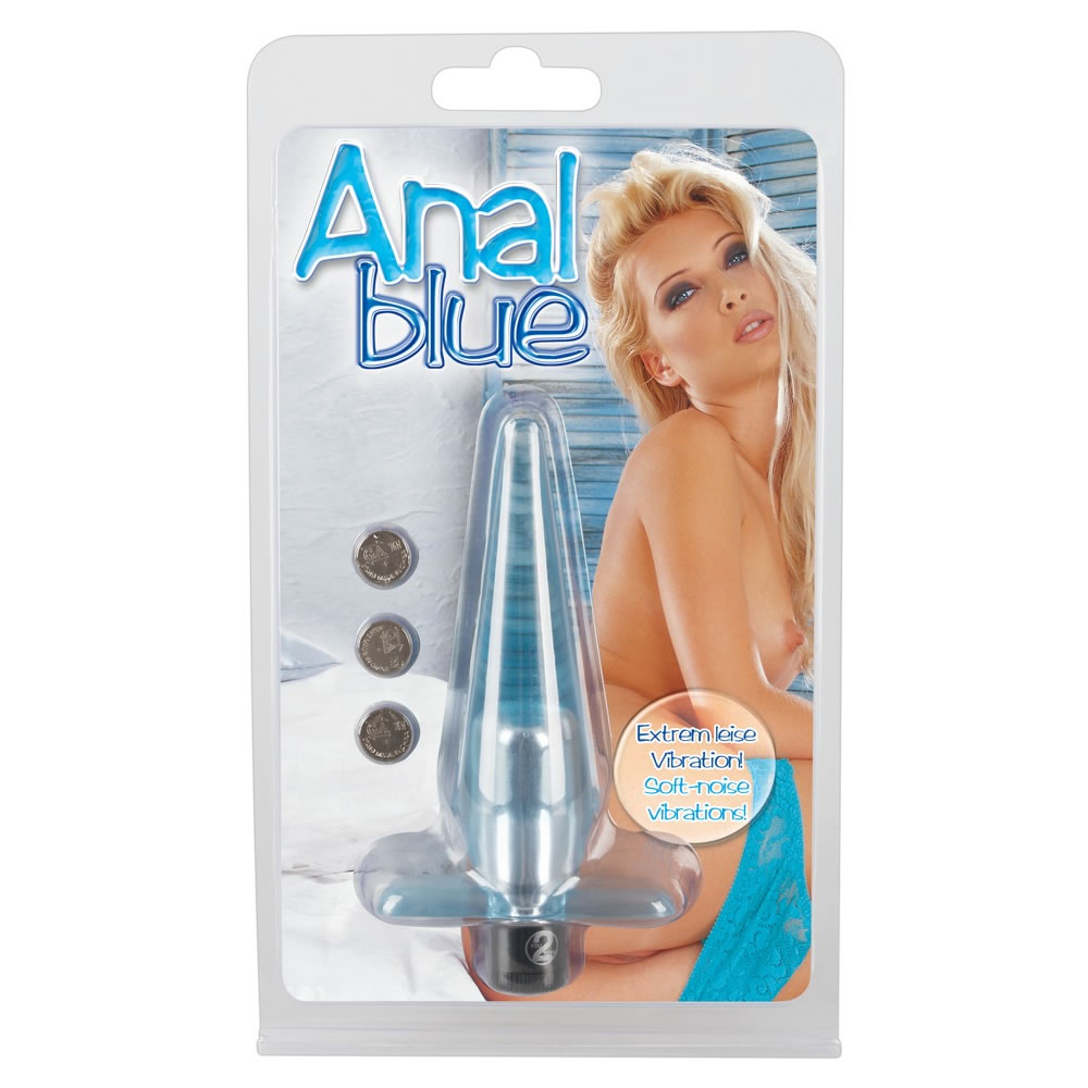 Anal Blue Anal Plug med Vibrator