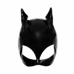 Catwoman Lak Maske i Sort