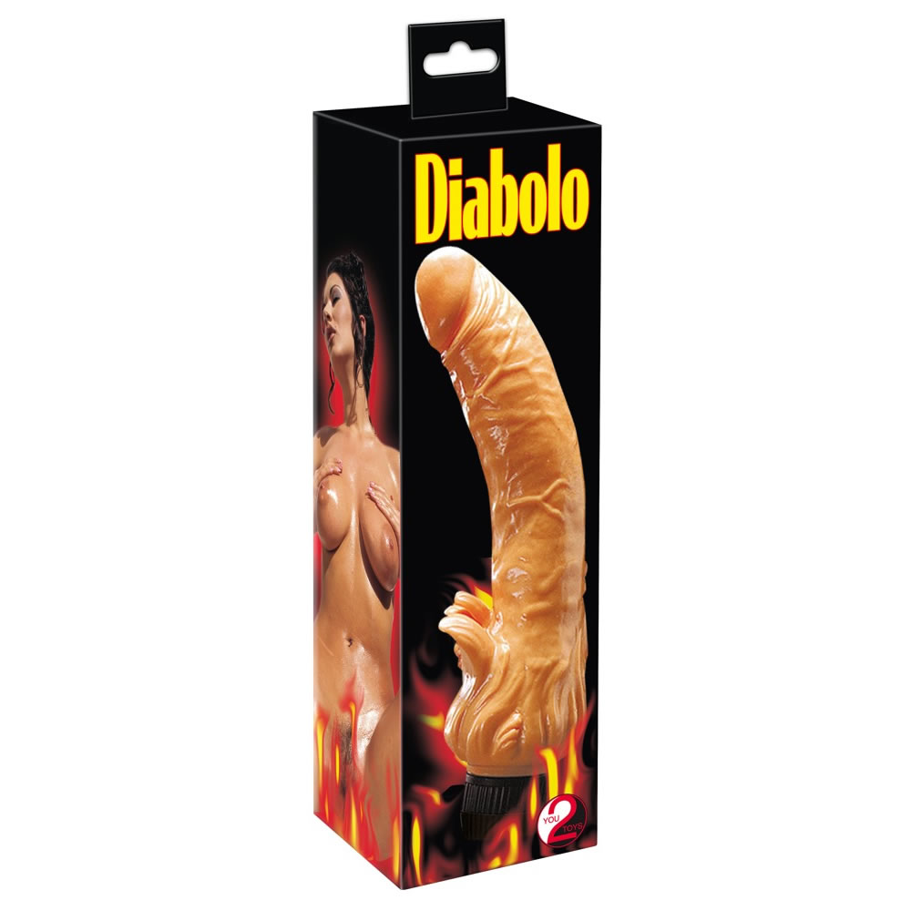 Diabolo Vibrator med Klitoris Stimulator