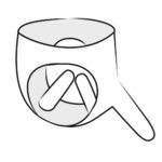 Læder G-streng med 3 Strap-on Dildoer