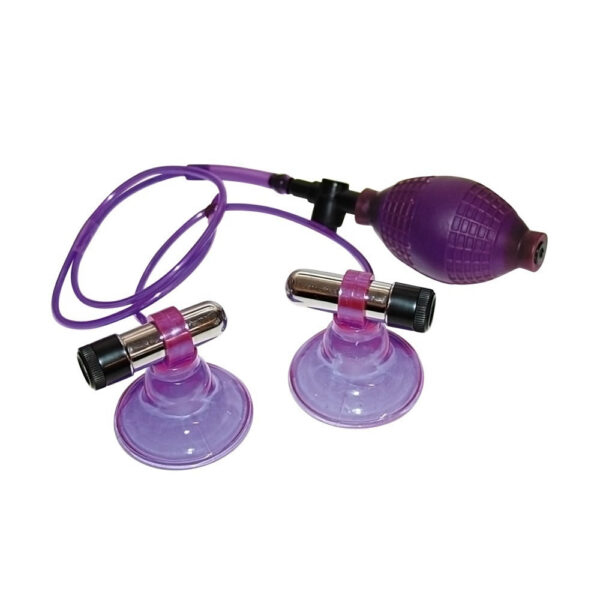 Ultraviolett Brystvorte Sugekopper med Vibrator