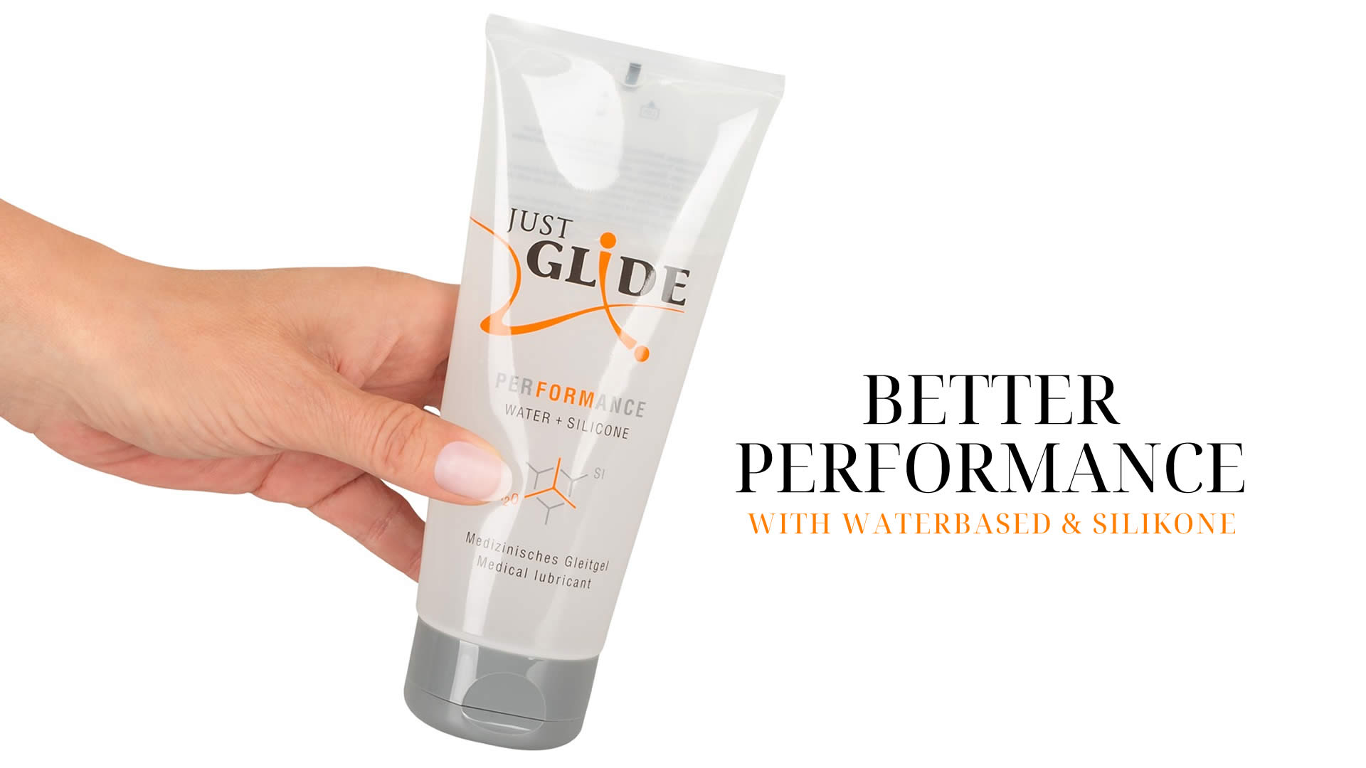Just Glide Performance Glidecreme på Vand- og Silikonebasis