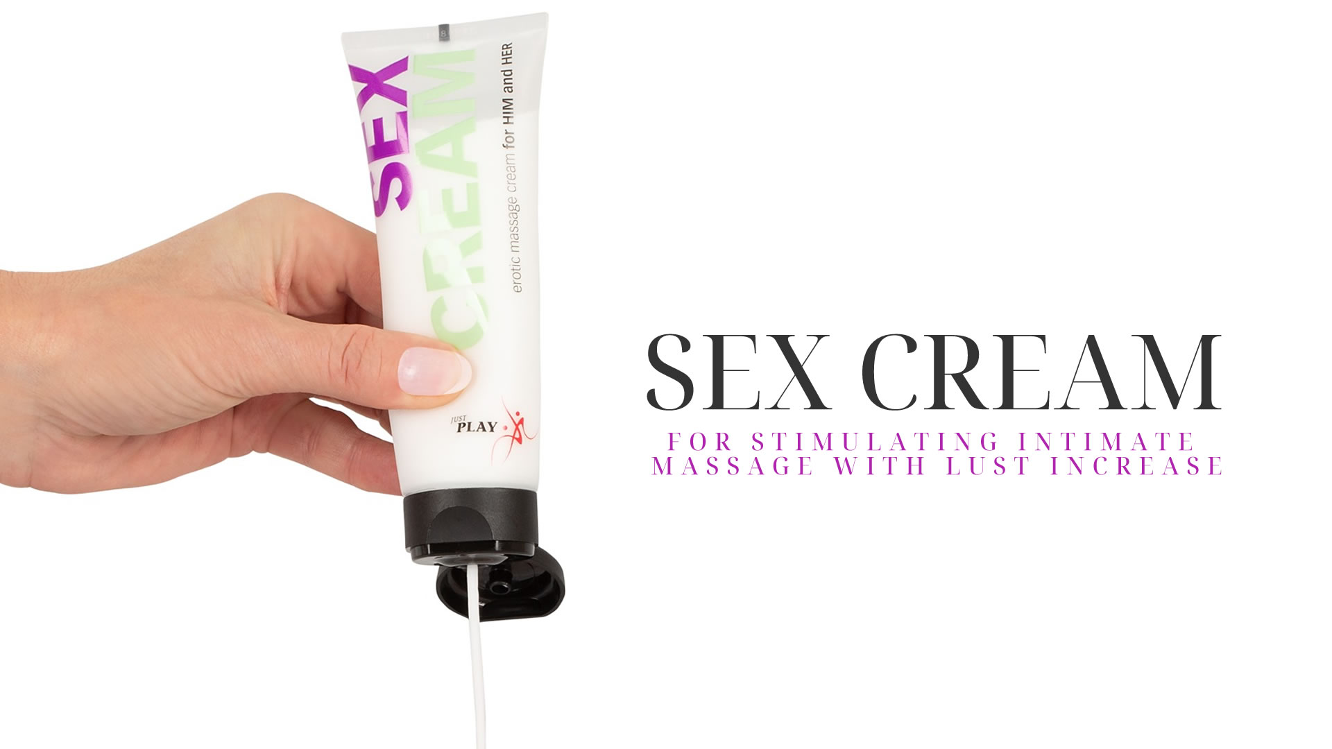 Just Play Intim Massageolie og Orgasmecreme