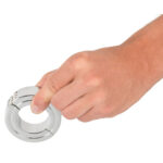 Lockable Ball Stretcher Metal Testikel og Penisring