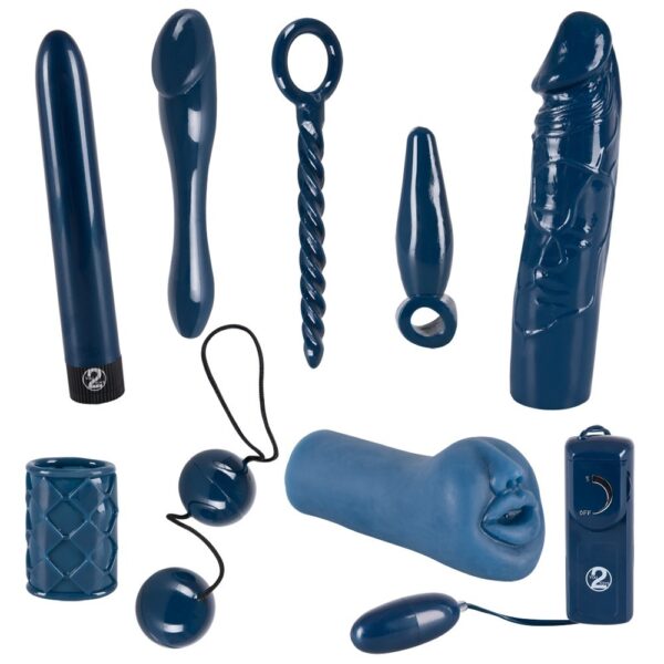 Midnight Blue Sexlegetøj sæt med Vibrator