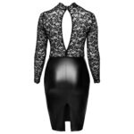Noir Wetlook og Blonde Kjole i Plus Size