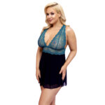 Plus Size Babydoll i Blonder og Tyl