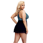 Plus Size Babydoll i Blonder og Tyl
