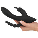 Sweet Smile G-punkt rabbit vibrator Triple med Anal Kæde