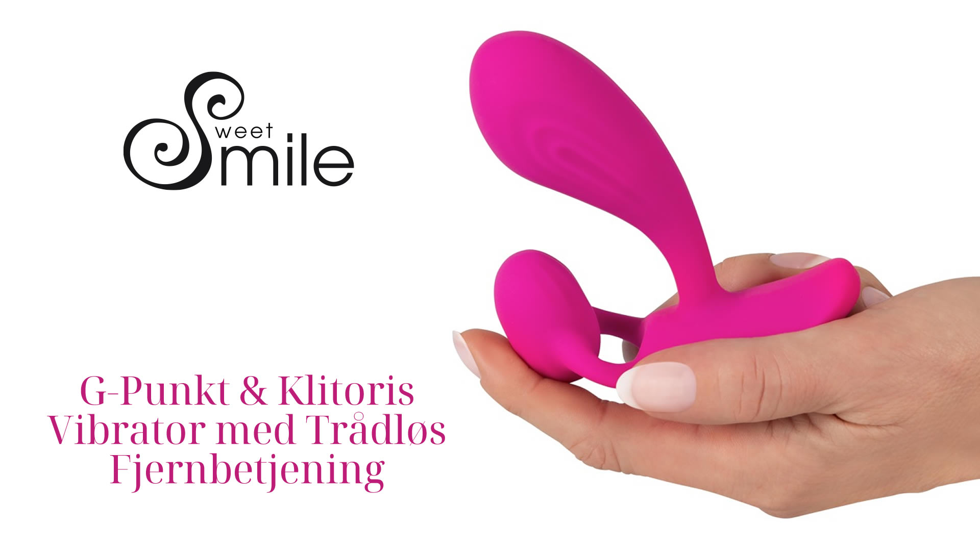 Sweet Smile Trådløs G-punkt Vibrator med Klitoris Stimulator